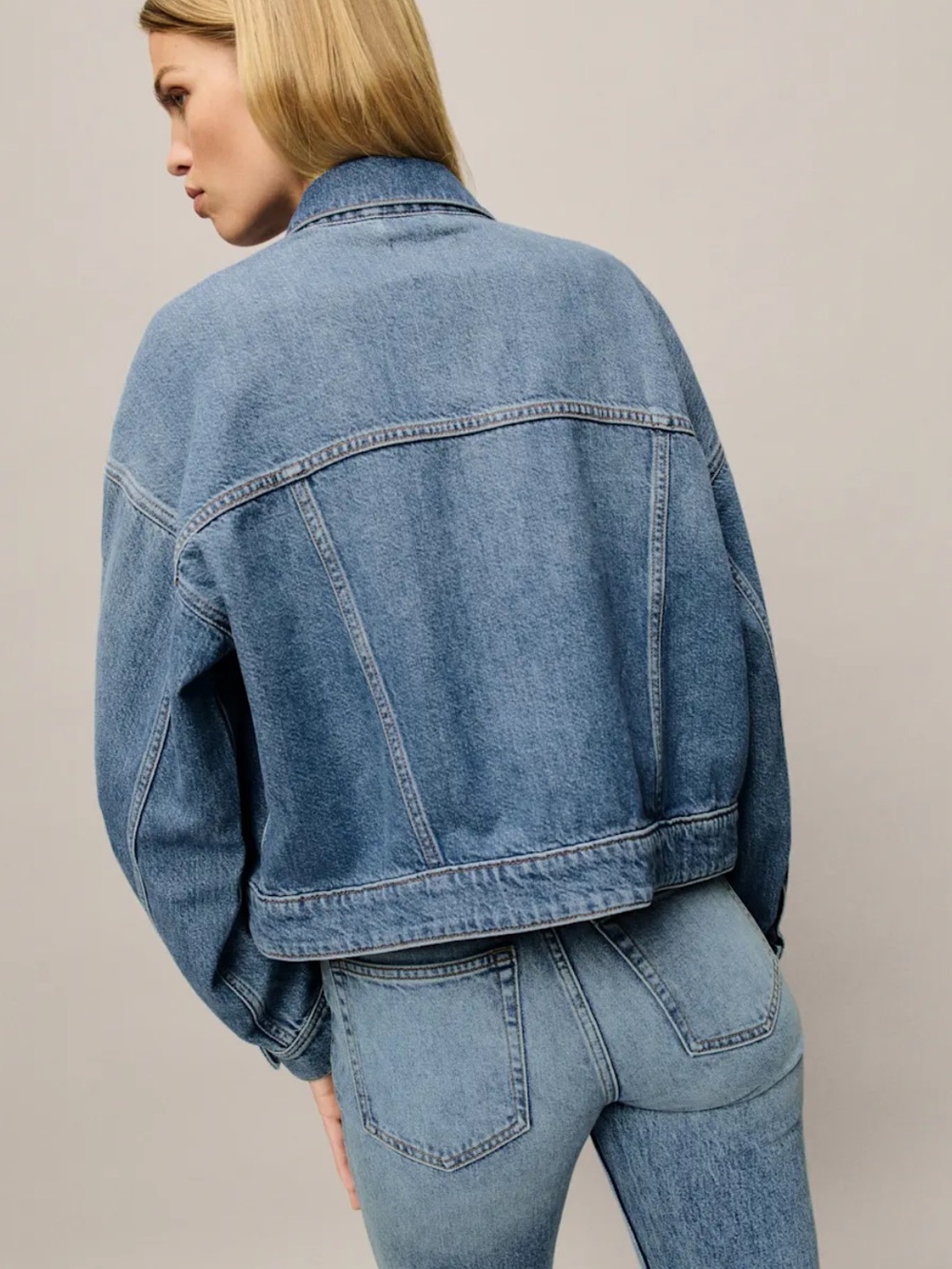 Reformation Rhodes Lived-In Denim Jacket - Picture 3 of 8